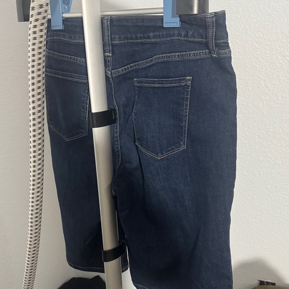 St. John's Bay Dark Blue Women's Bermuda Shorts - Picture 2 of 3